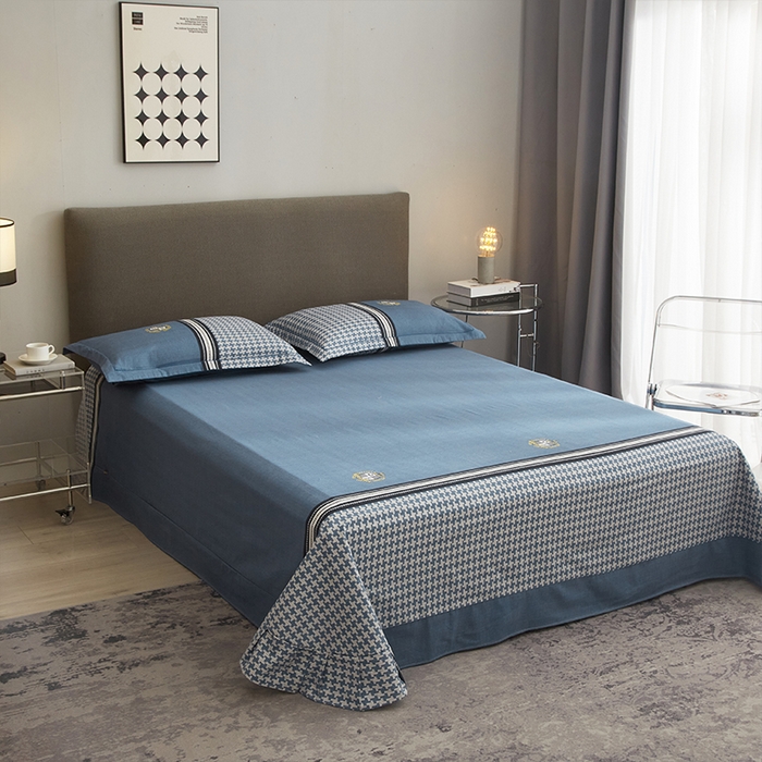 91家纺网 家纺一手货源 找家纺 格里芬家纺2025新款全棉大版磨毛生态磨毛四件套 巴乔