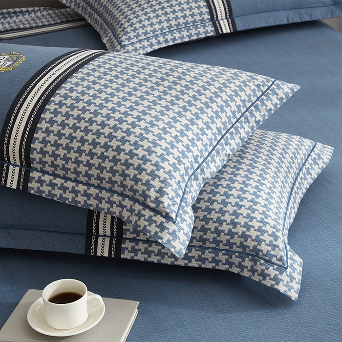 91家纺网 家纺一手货源 找家纺 格里芬家纺2025新款全棉大版磨毛生态磨毛四件套 巴乔