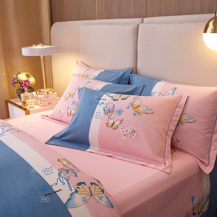 91家纺网 家纺一手货源 找家纺 格里芬家纺2025新款全棉大版磨毛生态磨毛四件套 巴特弗