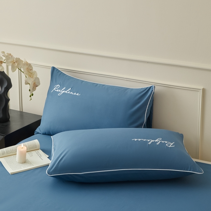 91家纺网 家纺一手货源 找家纺 （总）小久久（小九九） 2024新款水洗棉刺绣四件套--安琪