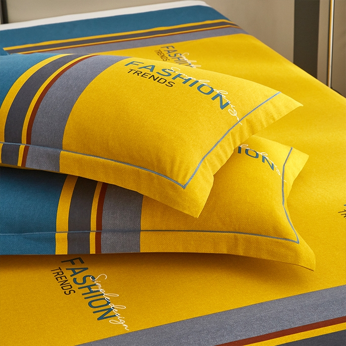 91家纺网 家纺一手货源 找家纺 格里芬家纺2025新款全棉大版磨毛生态磨毛四件套 斐尔