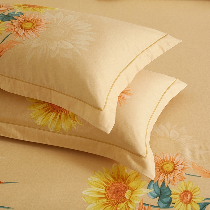 91家纺网 家纺一手货源 找家纺 格里芬家纺2025新款全棉大版磨毛生态磨毛四件套 风沐倾心