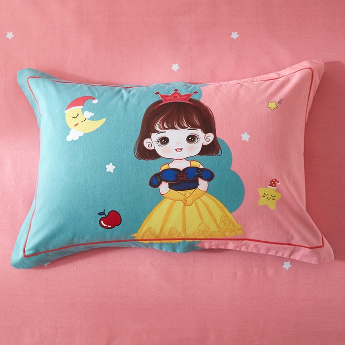 91家纺网 家纺一手货源 找家纺 格里芬家纺2025新款全棉大版磨毛生态磨毛四件套 公主日记-粉