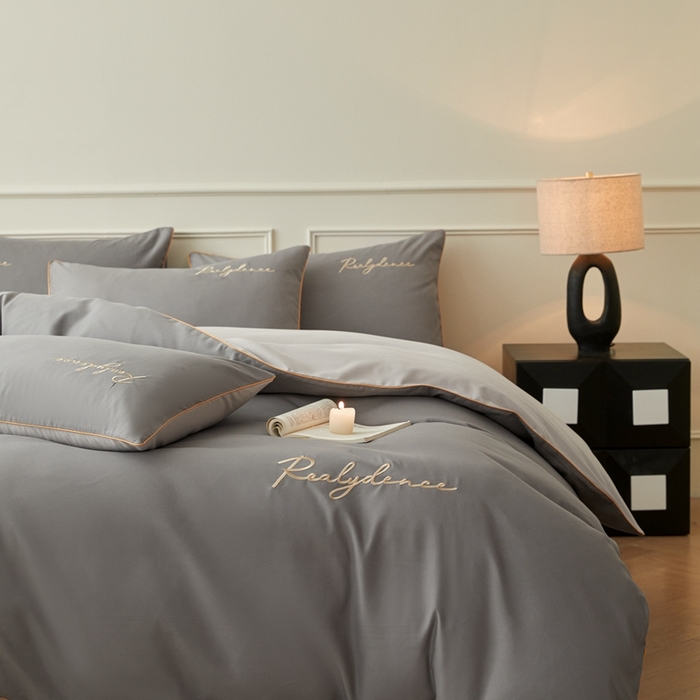 91家纺网 家纺一手货源 找家纺 （总）小久久（小九九） 2024新款水洗棉刺绣四件套--安琪