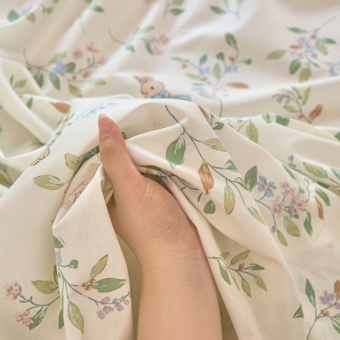 91家纺网 家纺一手货源 找家纺 （总）木瑾2025新款秋冬小清新100%全棉床单床笠单品