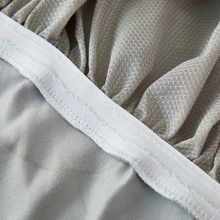 91家纺网 家纺一手货源 找家纺 丝绮鹿2025新款富贵叶裙边沙发床套 富贵叶-浅灰
