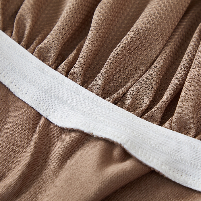 91家纺网 家纺一手货源 找家纺 丝绮鹿2025新款富贵叶裙边沙发床套 富贵叶-时尚咖