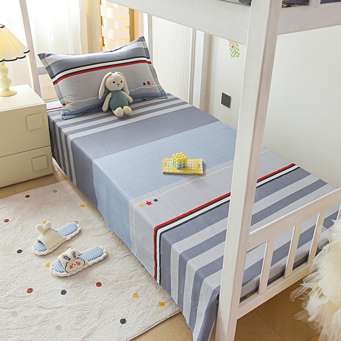 91家纺网 家纺一手货源 找家纺 （总）禧安居 2025新款高支高密活性印染全棉印花三件套学生三件套宿舍三件套（支持定制尺寸）