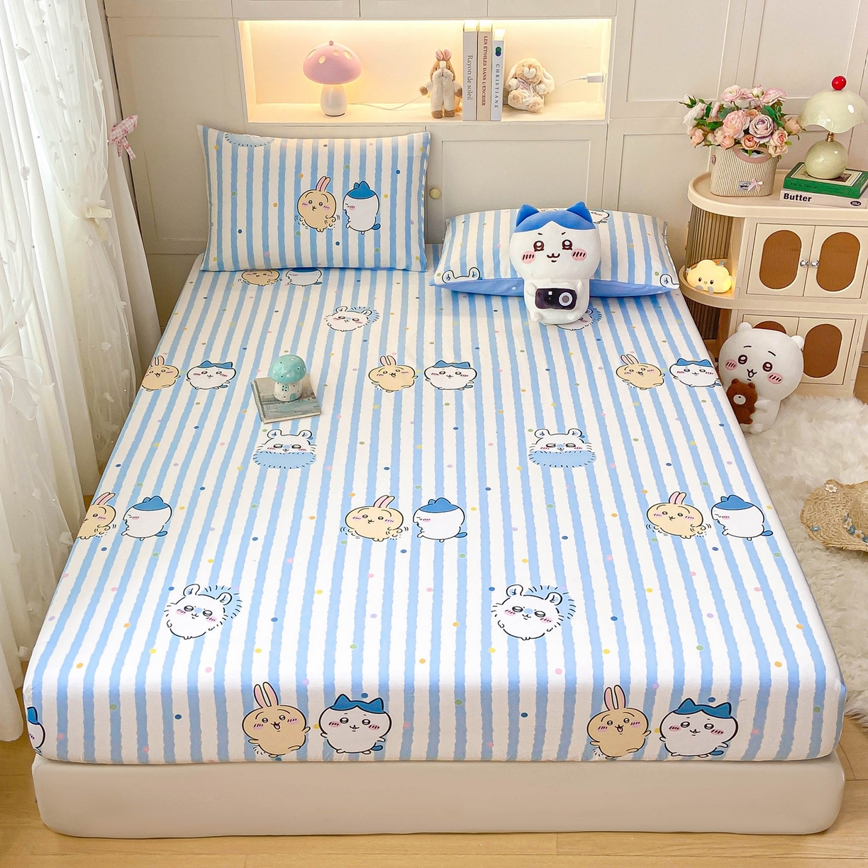 （总）博雅2025春夏新款吉伊卡哇大版全棉纯棉单品床笠床笠单件单床笠