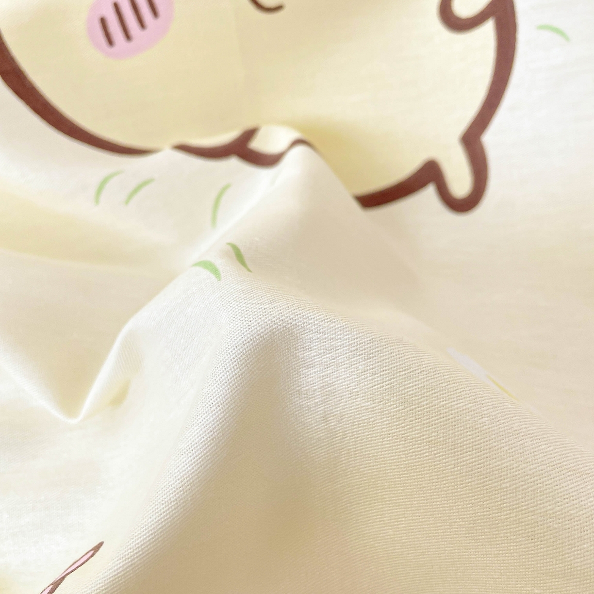 91家纺网 家纺一手货源 找家纺 博雅2025春夏新款吉伊卡哇大版全棉纯棉单品床笠床笠单件单床笠 开心吉伊卡哇