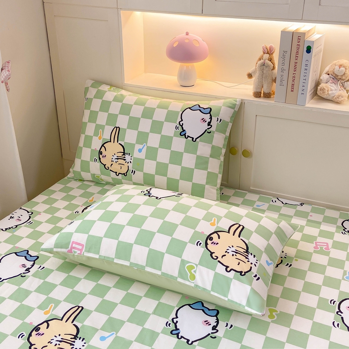 91家纺网 家纺一手货源 找家纺 博雅2025春夏新款吉伊卡哇大版全棉纯棉单品床笠床笠单件单床笠 音乐吉伊卡哇