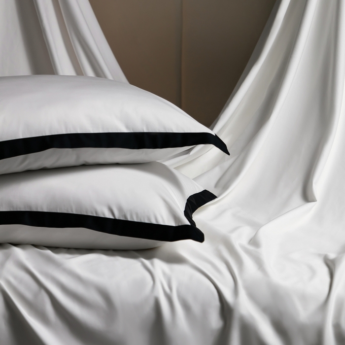 91家纺网 家纺一手货源 找家纺 佳汐蓝家纺 2025新款亲肤舒适100支长绒棉小拼角四件套-轻奢 轻奢-瓷空白