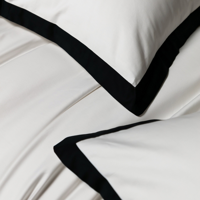 91家纺网 家纺一手货源 找家纺 （总）佳汐蓝家纺 2025新款亲肤舒适100支长绒棉小拼角四件套-轻奢