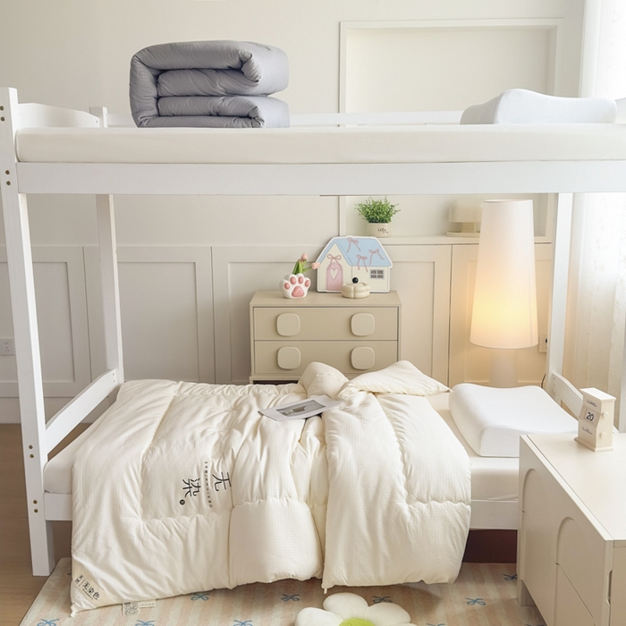 91家纺网 家纺一手货源 找家纺 （总）居易简 2025新款学生宿舍被无染原棉学生季大豆被春秋被冬被被子被芯