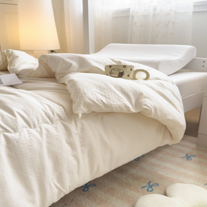 91家纺网 家纺一手货源 找家纺 （总）居易简 2025新款学生宿舍被无染原棉学生季大豆被春秋被冬被被子被芯