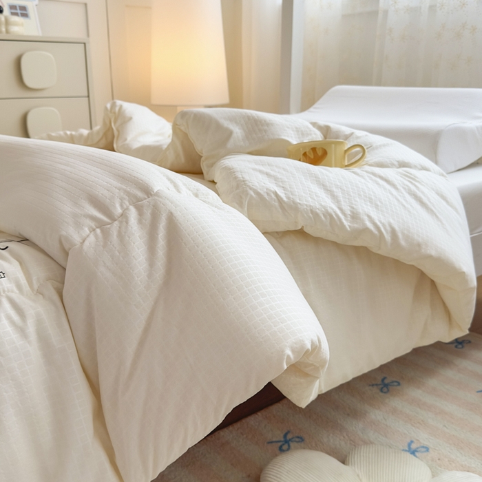 91家纺网 家纺一手货源 找家纺 （总）居易简 2025新款学生宿舍被无染原棉学生季大豆被春秋被冬被被子被芯