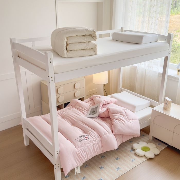 91家纺网 家纺一手货源 找家纺 居易简 2025新款学生宿舍被无染原棉学生季大豆纤维春秋被冬被 被子被芯 原棉-粉