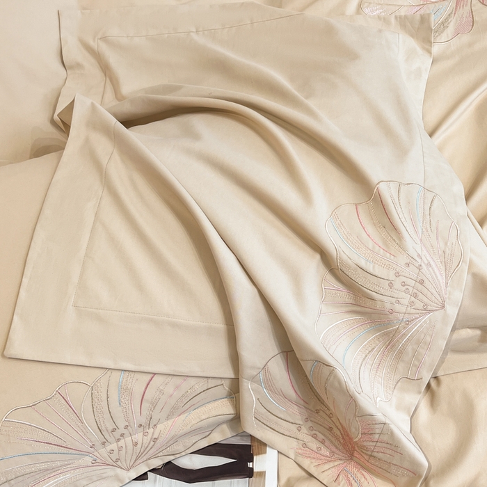 91家纺网 家纺一手货源 找家纺 桃园 2025新款纯棉全棉长绒棉磨毛四件套不掉毛-华尔兹 （高端礼盒） 华尔兹-香槟