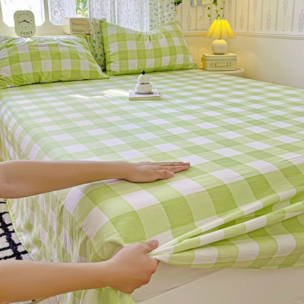 91家纺网 家纺一手货源 找家纺 （总）繁花家居 2025软爆高克重水洗棉床单床笠单件 学生季跑量款