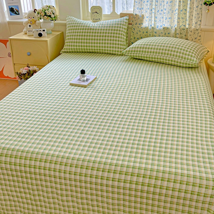 91家纺网 家纺一手货源 找家纺 （总）繁花家居 2025软爆高克重水洗棉床单床笠单件 学生季跑量款