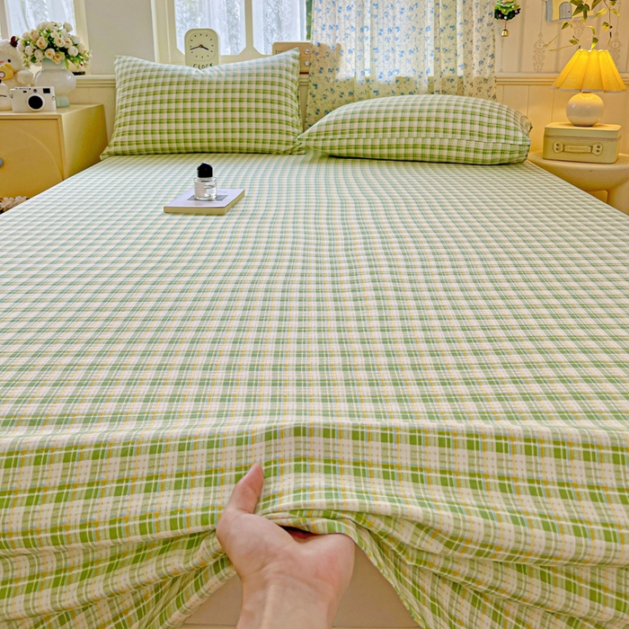 91家纺网 家纺一手货源 找家纺 （总）繁花家居 2025软爆高克重水洗棉床单床笠单件 学生季跑量款