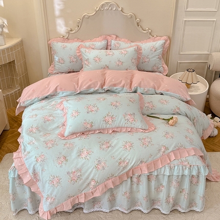 91家纺网 家纺一手货源 找家纺 （总）美达家纺 2025新款韩版全棉四件套单品系列 床单款四件套