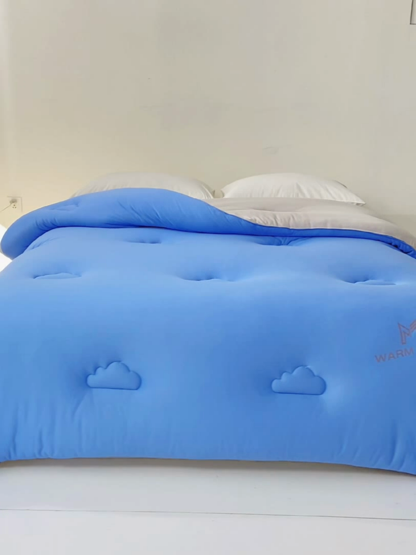 91家纺网 家纺一手货源 找家纺 憨豆家纺 2026新款针织棉云朵被星球深睡眠秋冬保暖被子春秋被云柔大豆被冬被四季被芯（含买家秀） 深睡眠-深山蓝