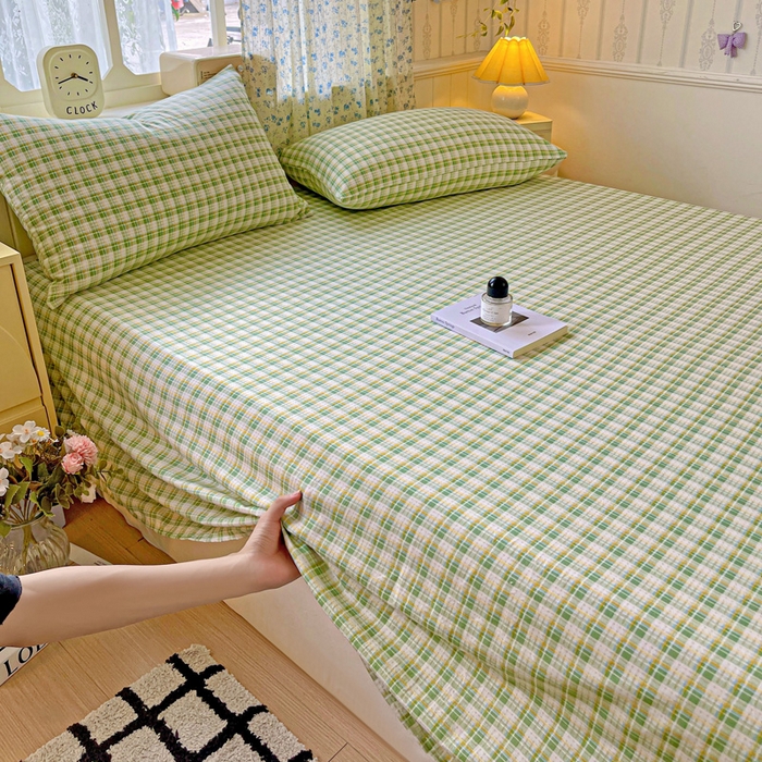 91家纺网 家纺一手货源 找家纺 （总）繁花家居 2025软爆高克重水洗棉床单床笠单件 学生季跑量款