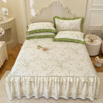 91家纺网 家纺一手货源 找家纺 （总）美达 2025新款韩版全棉四件套单品系列-单床裙