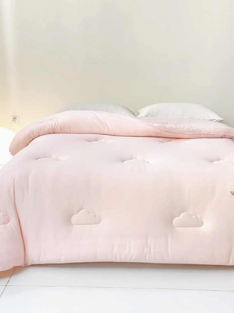 91家纺网 家纺一手货源 找家纺 憨豆家纺 2026新款针织棉云朵被星球深睡眠秋冬保暖被子春秋被云柔大豆被冬被四季被芯（含买家秀） 深睡眠-雾橘粉