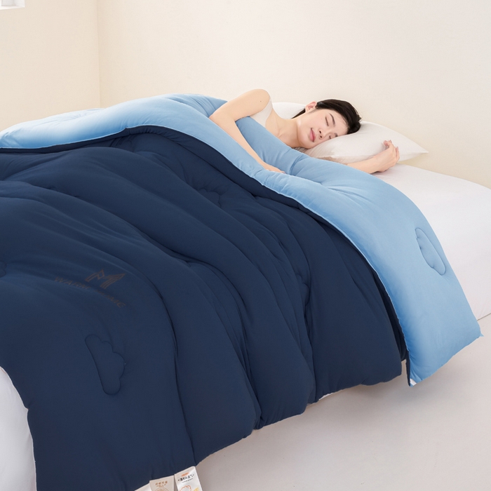 91家纺网 家纺一手货源 找家纺 憨豆家纺 2026新款针织棉云朵被星球深睡眠秋冬保暖被子春秋被云柔大豆被冬被四季被芯（含买家秀） 深睡眠-湖水蓝