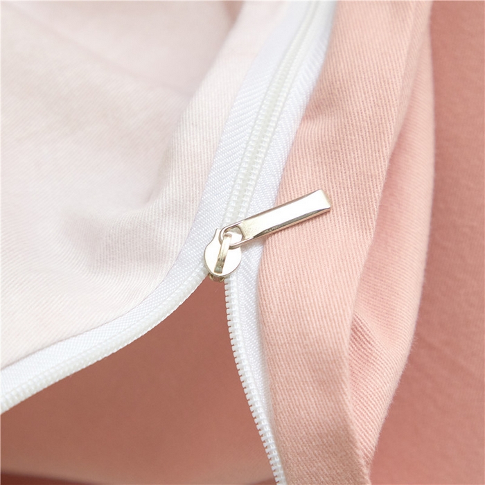 91家纺网 家纺一手货源 找家纺 沐白家居 2025新款全棉生态磨毛四件套心心相印-粉