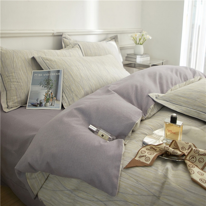 91家纺网 家纺一手货源 找家纺 沐白家居 2025新款全棉生态磨毛四件套寻意