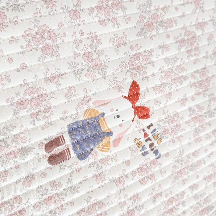 91家纺网 家纺一手货源 找家纺 橘夏家纺 2025新款全棉床盖三件套 妮可兔