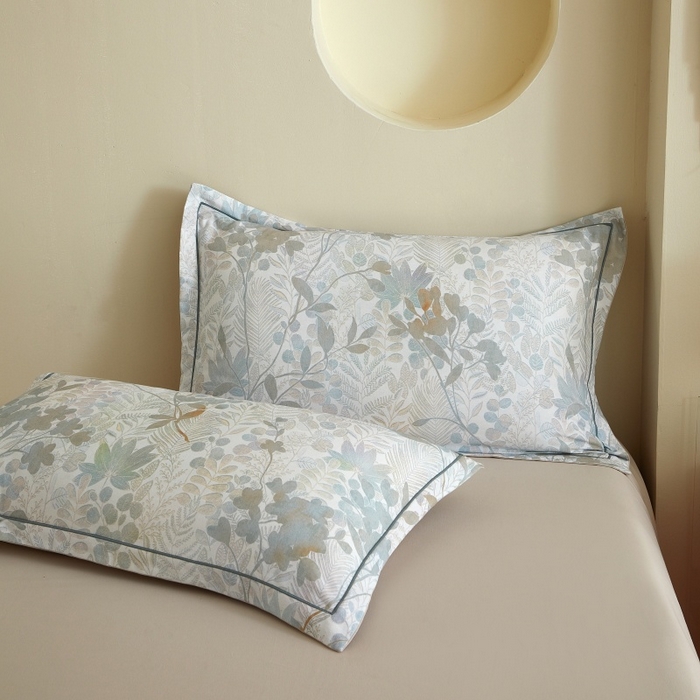 91家纺网 家纺一手货源 找家纺 沐白家居 2025新款全棉生态磨毛四件套颜序