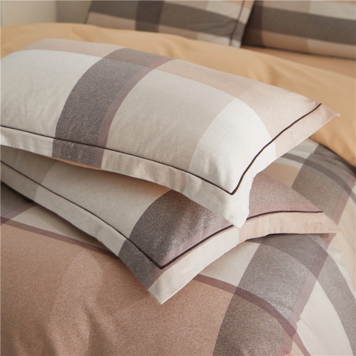 91家纺网 家纺一手货源 找家纺 沐白家居 2025新款全棉生态磨毛四件套罗马