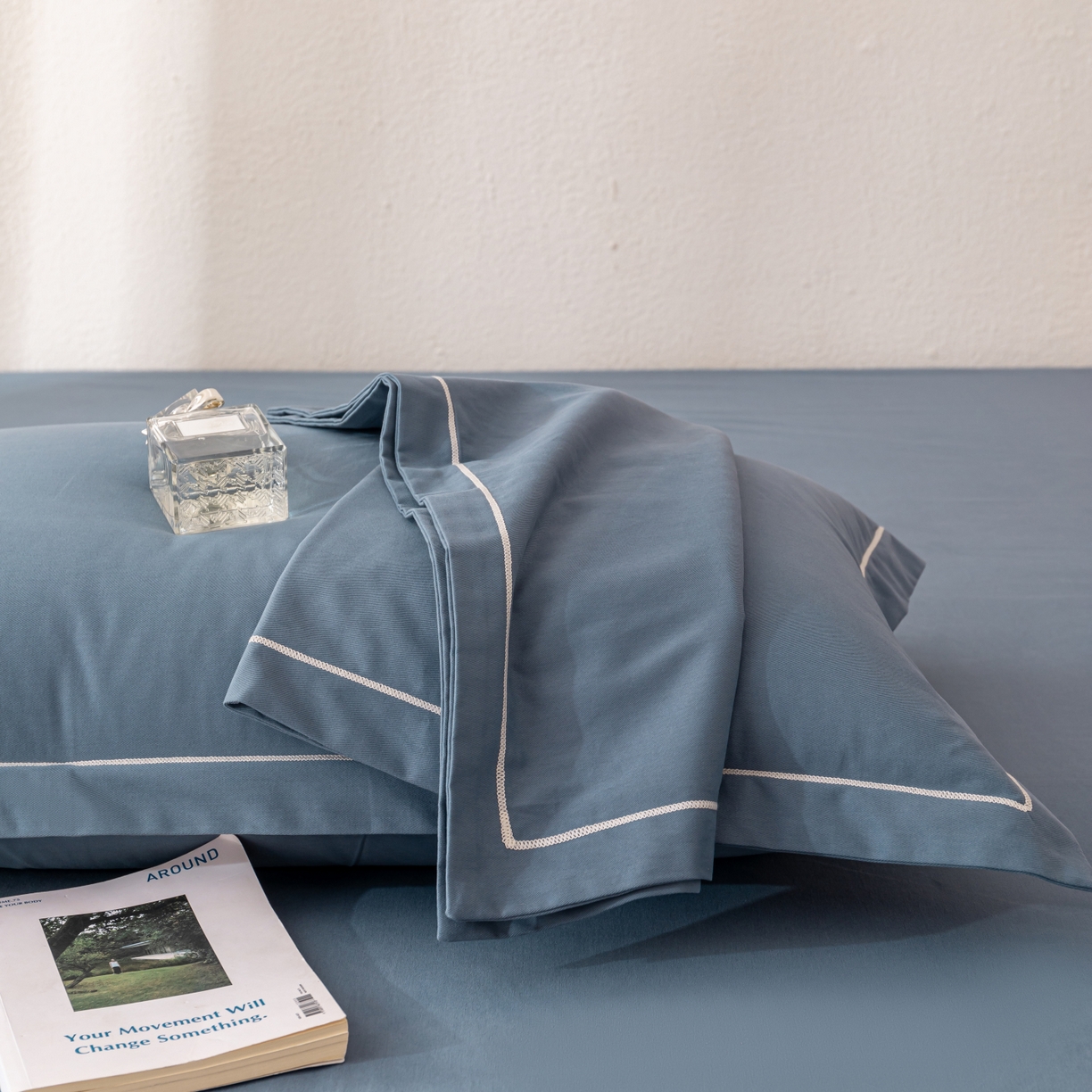 91家纺网 家纺一手货源 找家纺 （总）百寐 2025新款A类100%全棉纯色加厚磨毛加大50*80枕套40*60/48*74枕芯保护套