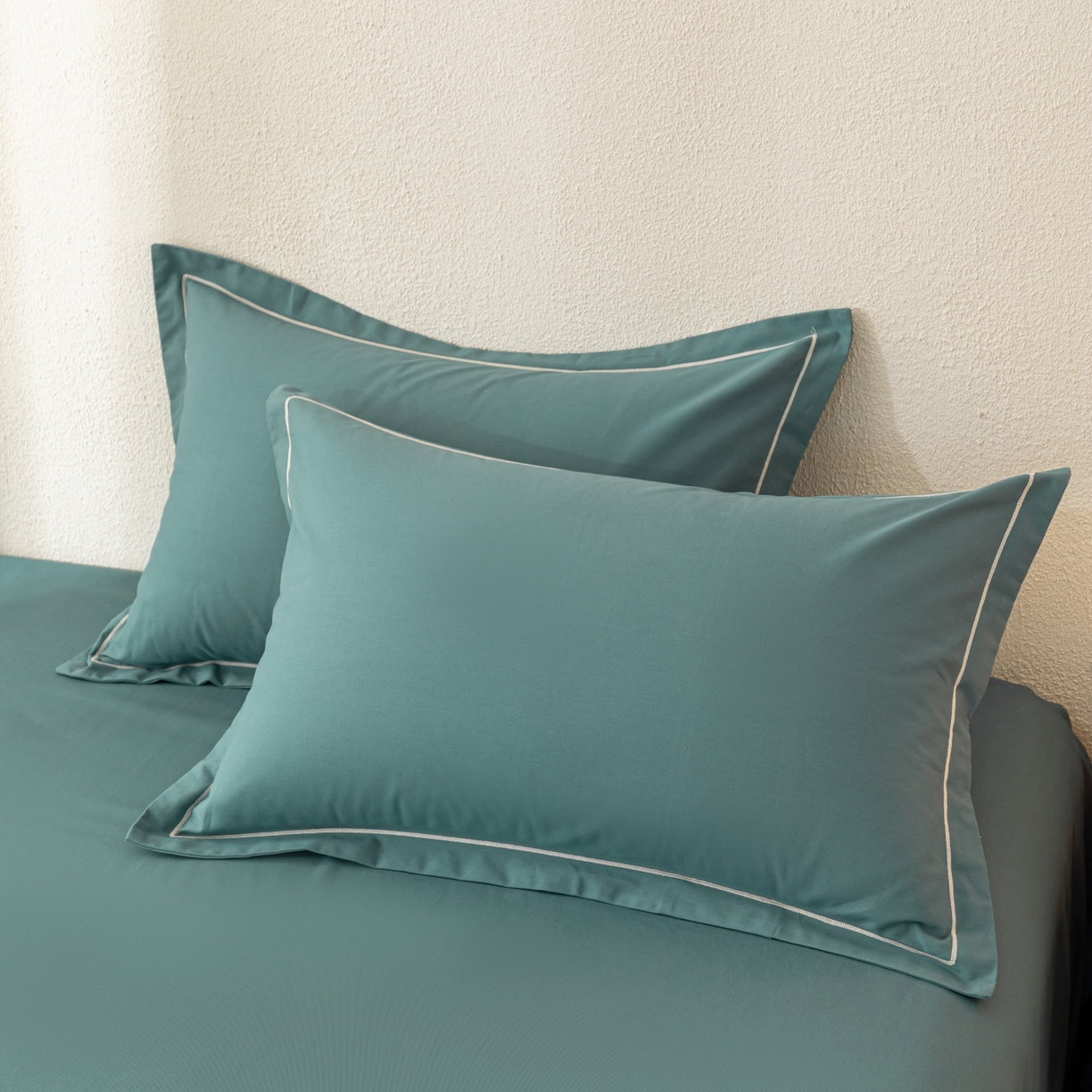 91家纺网 家纺一手货源 找家纺 百寐 2025新款A类100%全棉纯色加厚磨毛加大50*80枕套40*60/48*74枕芯保护套 磨毛-莫尼兰