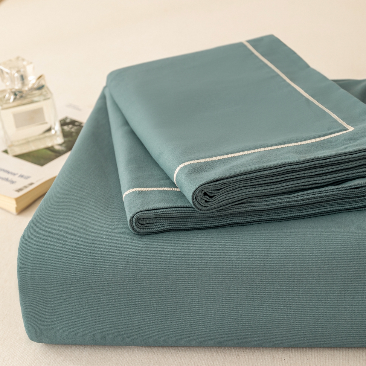 91家纺网 家纺一手货源 找家纺 百寐 2025新款A类100%全棉纯色加厚磨毛加大50*80枕套40*60/48*74枕芯保护套 磨毛-莫尼兰