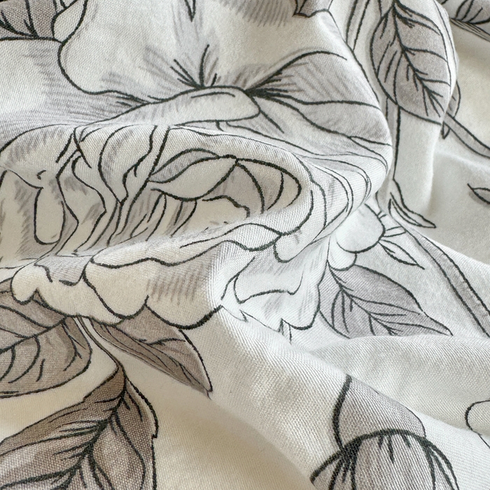 91家纺网 家纺一手货源 找家纺 （总）芷凡家纺 2025新款水洗棉双层纱赫本风四件套-风格二