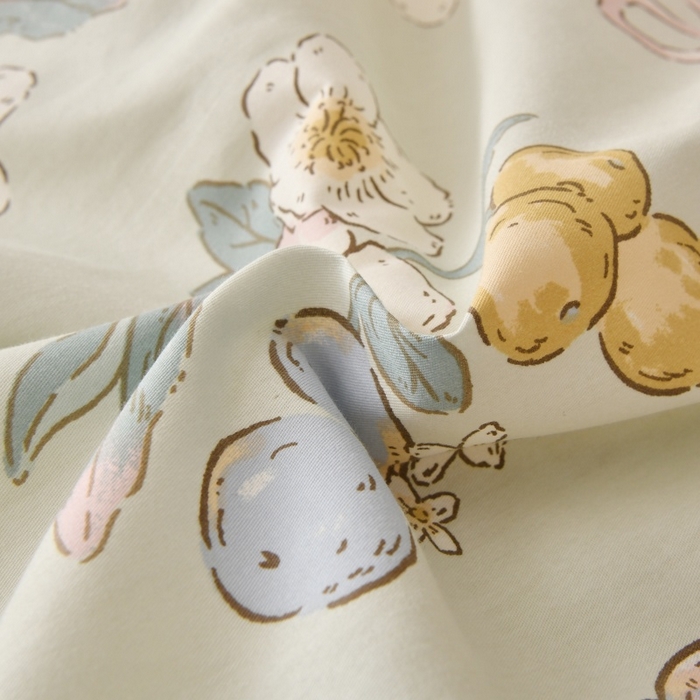 91家纺网 家纺一手货源 找家纺 宇彬家纺 2025直播新款13070全棉纯棉印花单双人被套喷气小清新简约热款学生被罩硕果