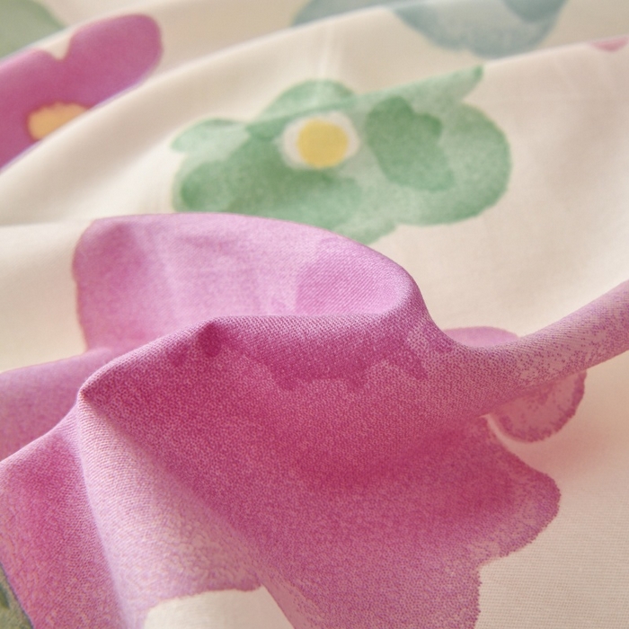 91家纺网 家纺一手货源 找家纺 宇彬家纺 2025直播新款13070全棉纯棉印花单双人被套喷气小清新简约热款学生被罩小甜美