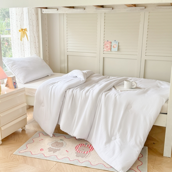 91家纺网 家纺一手货源 找家纺 （总）爱彼家纺 2025年新品超柔棉学生宿舍三件套被芯上下铺被子春秋被被子被芯