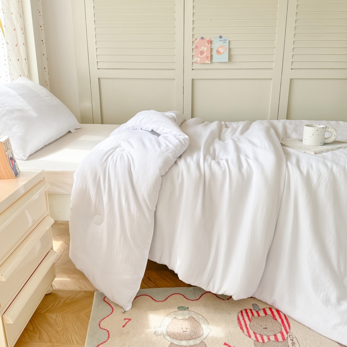 91家纺网 家纺一手货源 找家纺 （总）爱彼家纺 2025年新品超柔棉学生宿舍三件套被芯上下铺被子春秋被被子被芯