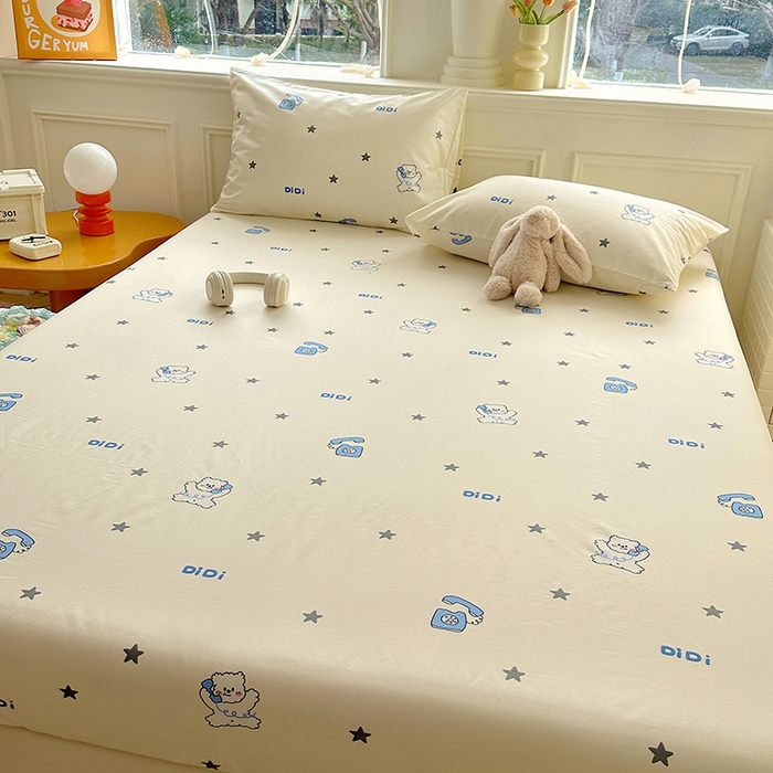 91家纺网 家纺一手货源 找家纺 （总）希诺家居 2025新款全棉纯棉卡通小清新床笠