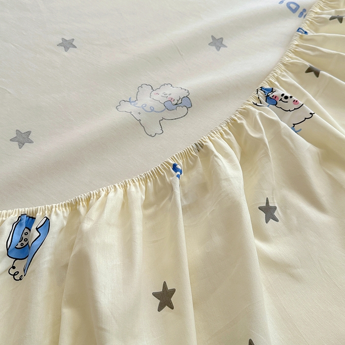 91家纺网 家纺一手货源 找家纺 （总）希诺家居 2025新款全棉纯棉卡通小清新床笠