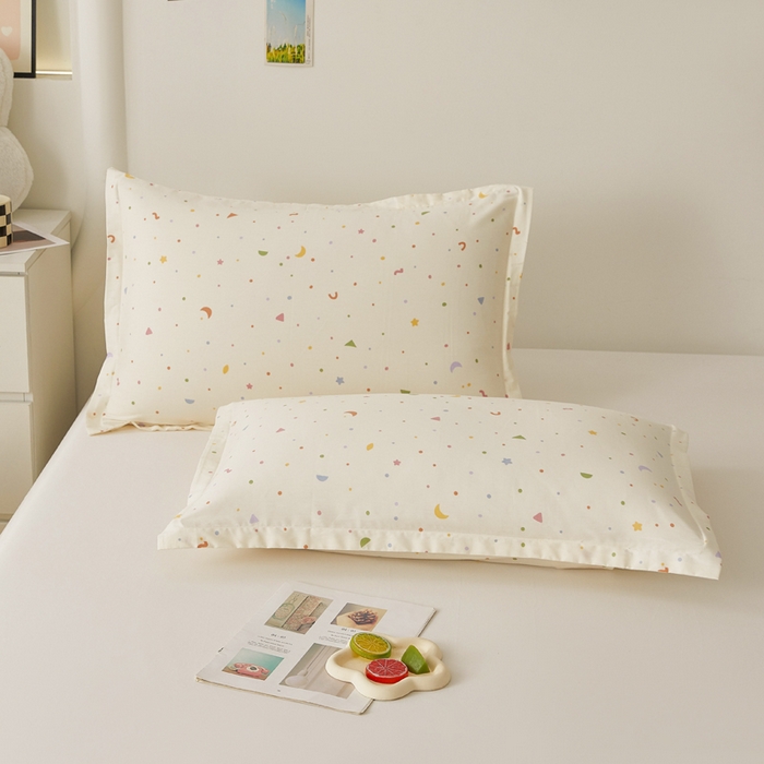 翎盈家纺2025款ins风小清新卡通多规格纯棉枕套全棉枕头套 快乐魔法