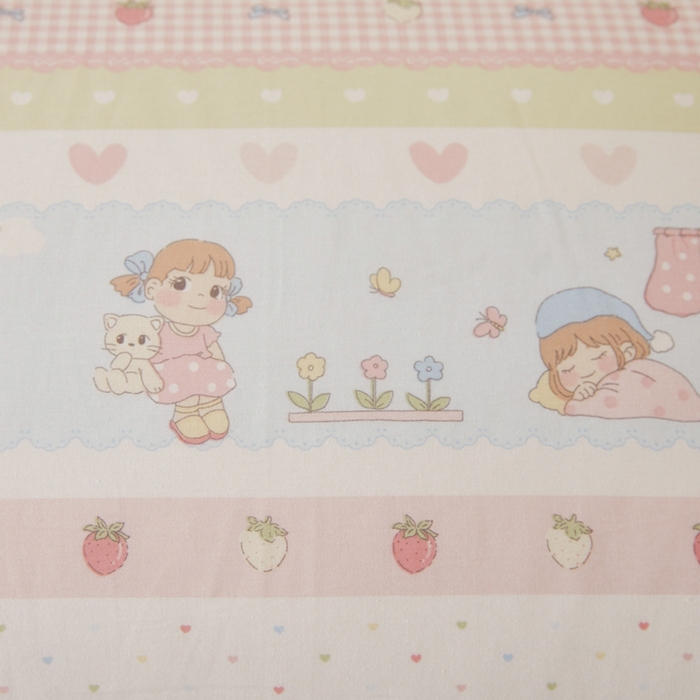 91家纺网 家纺一手货源 找家纺 翎盈家纺2025款ins风小清新卡通多规格纯棉枕套全棉枕头套 快乐童年