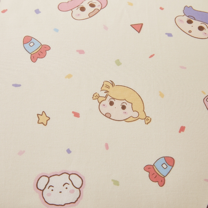 91家纺网 家纺一手货源 找家纺 （总）翎盈家纺2025款ins风小清新卡通多规格全棉枕套纯棉枕头套