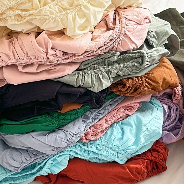 91家纺网 家纺一手货源 找家纺 云上 2025新款全棉色织水洗棉单品枕套 被套 床单 床笠 组合图仅做展示